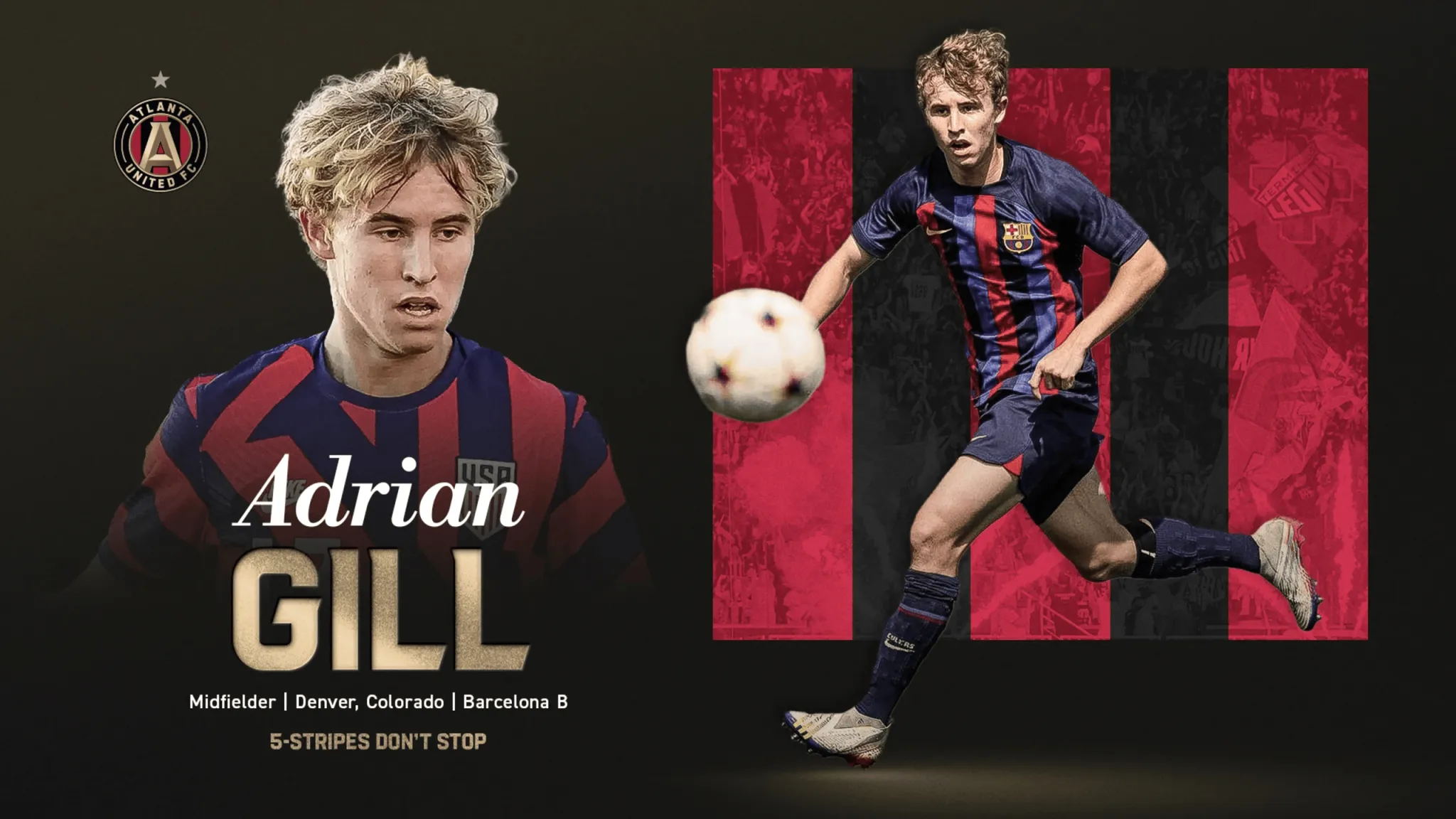 开云APP-亚特兰大联官方：巴萨20岁中场吉尔加盟球队，签约至2027年